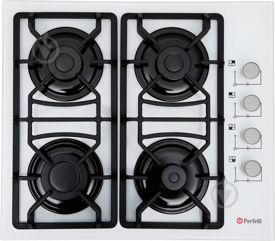 Варочная поверхность газовая Perfelli HGG 61124 WH - фото 2
