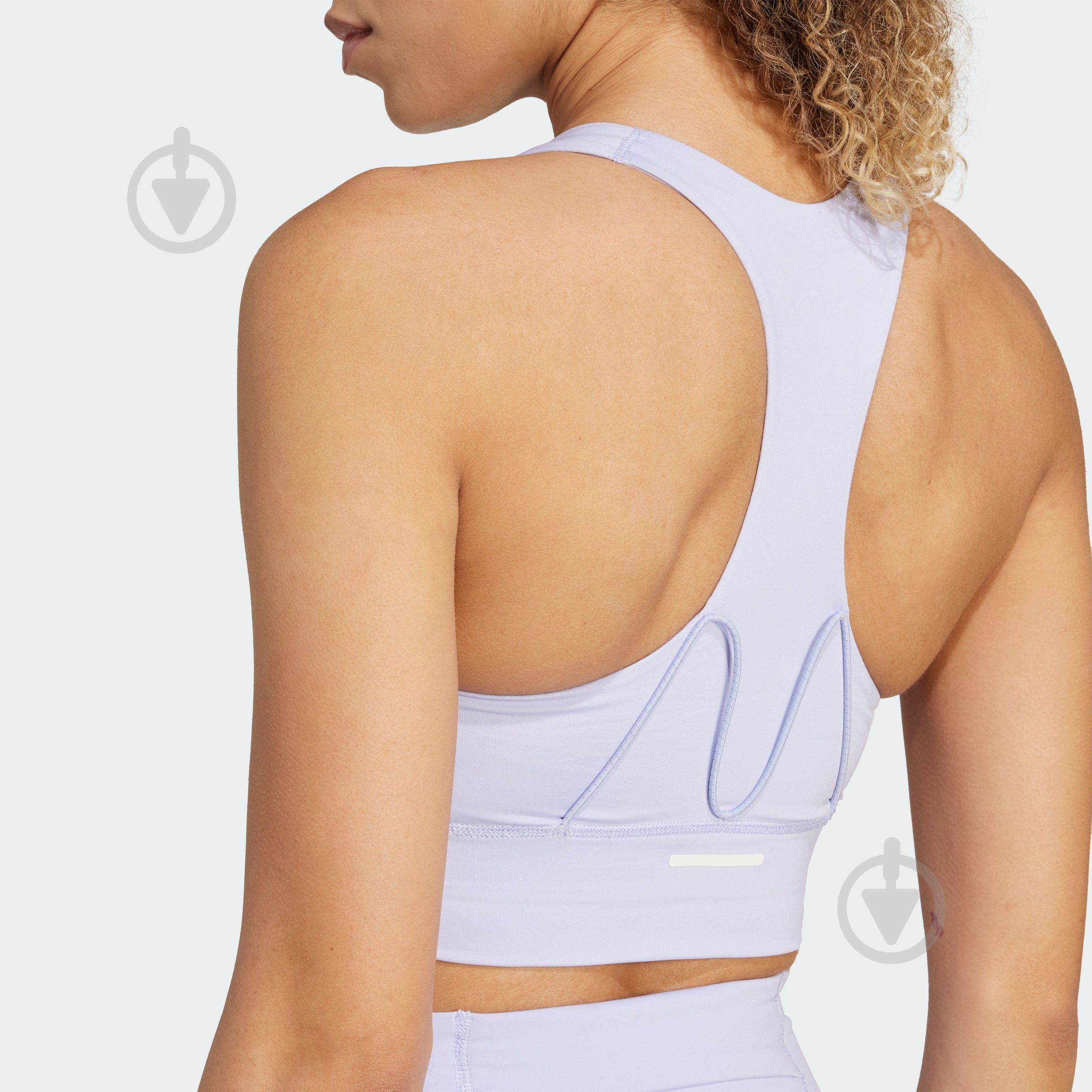 Бра Adidas RUN PKT MS BRA JI5991 р.S-A/B фиолетовый - фото 3