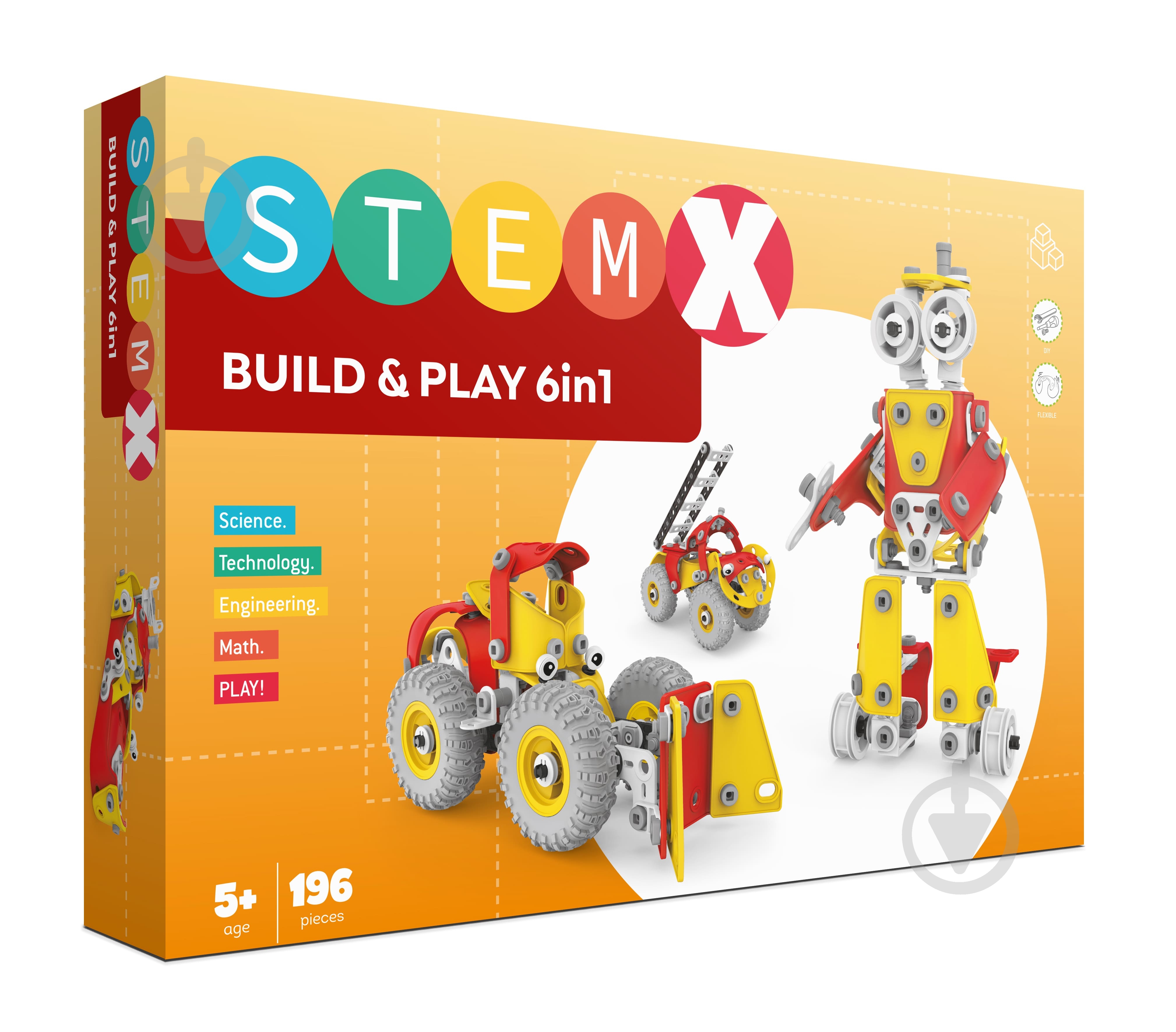 Конструктор Steam 6 в 1 на 196 деталей 7093910 - фото 2 Конструктор Steam 6 в 1 на 196 деталей 7093910 - фото 2