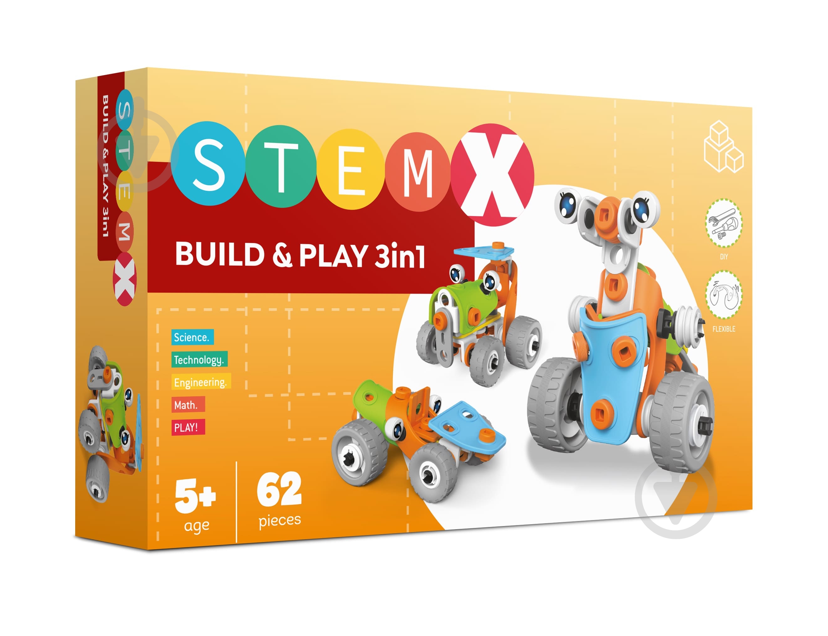 Конструктор Steam 3 в1 на 62 детали 7093907 - фото 2 Конструктор Steam 3 в1 на 62 детали 7093907 - фото 2