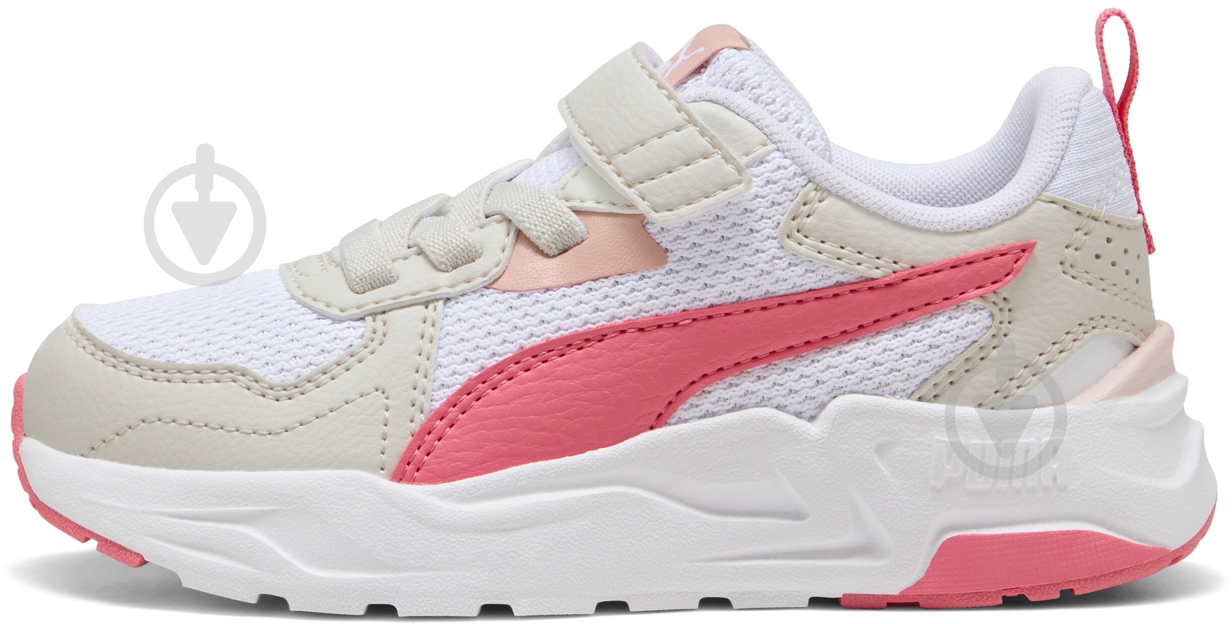 Кросівки для дівчаток Puma Trinity Lite AC+ PS 39148016 р.33 біло-рожеві - фото 1