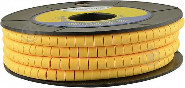 Маркер кабельный АСКОУКРЕМ EC-1 - желтый - фото 2