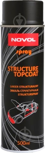Лак Structure Topcoat NOVOL 500 мл 34502 Черный - фото 1