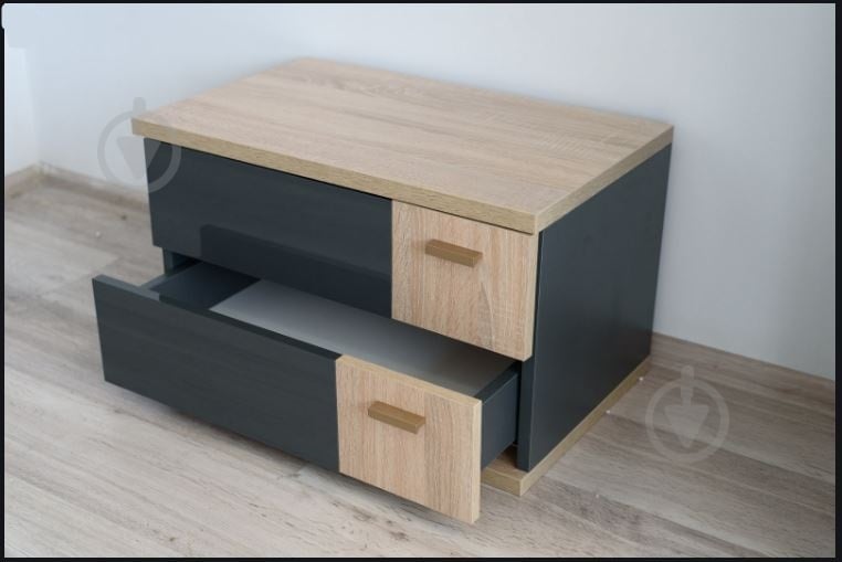 Тумба Embawood Капри 649х390х404 мм левая дуб сонома - фото 2