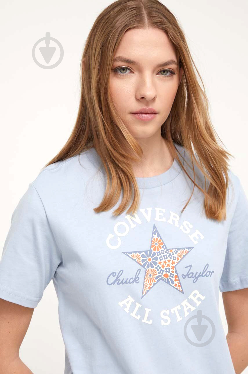 Футболка Converse Chuck Patch Infill Tee 10026049-A04 р.L голубой - фото 3