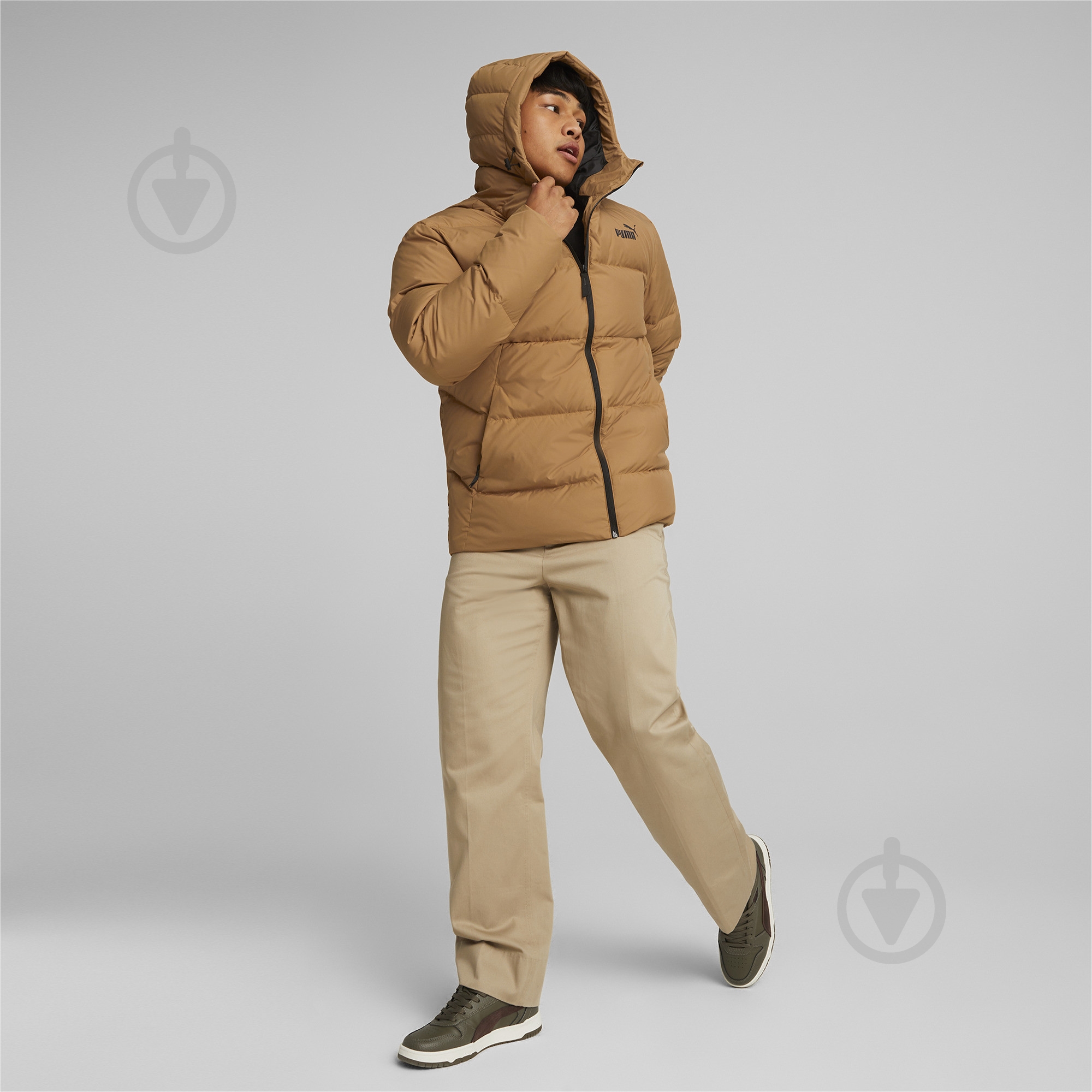 Пуховик Puma HOODED DOWN PUFFER 84998774 р.L коричневий - фото 3 Пуховик Puma HOODED DOWN PUFFER 84998774 р.L коричневий - фото 3