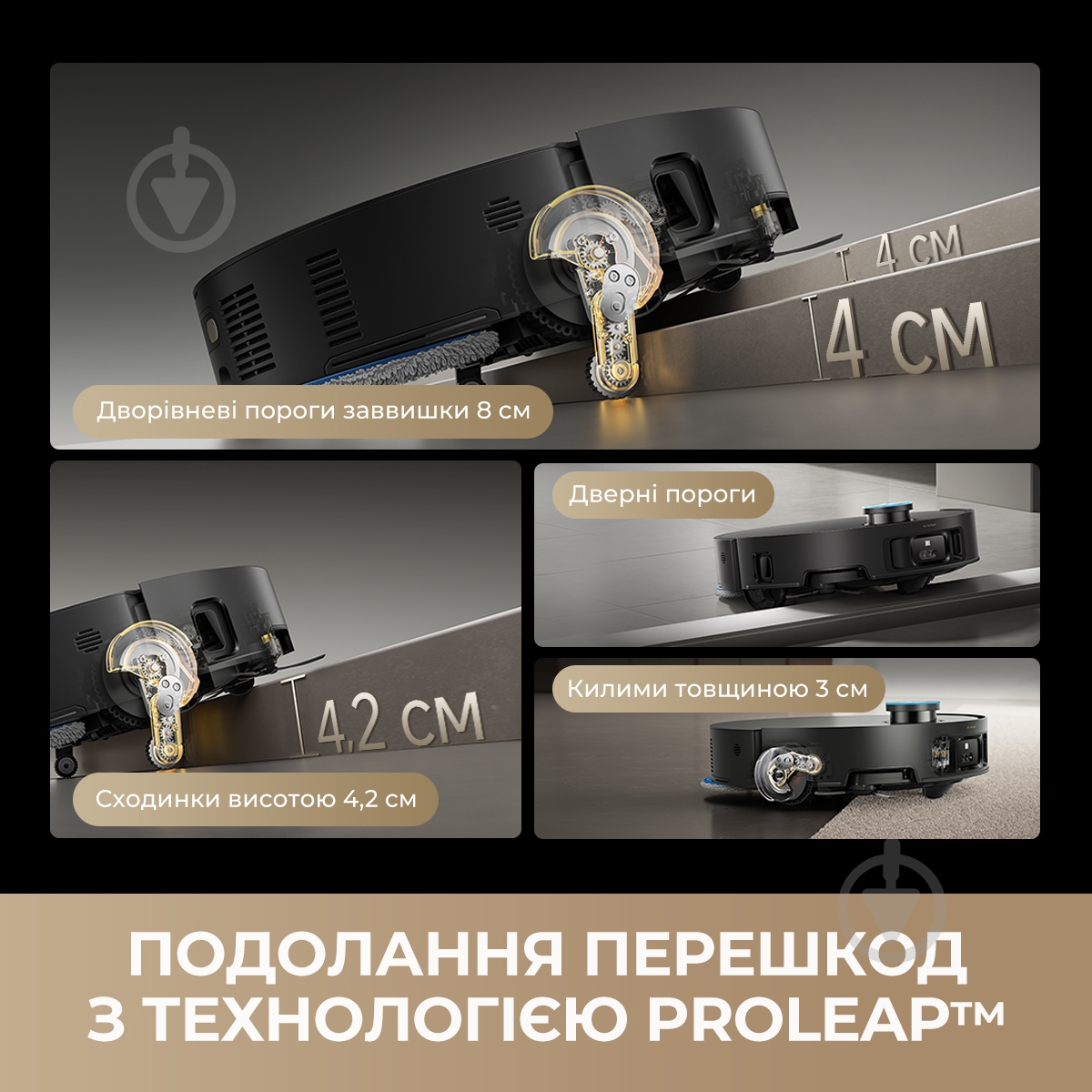 Робот-пилосос мийний DREAME Bot MatriX 10 Ultra (RLX95CE-bl) black - фото 13