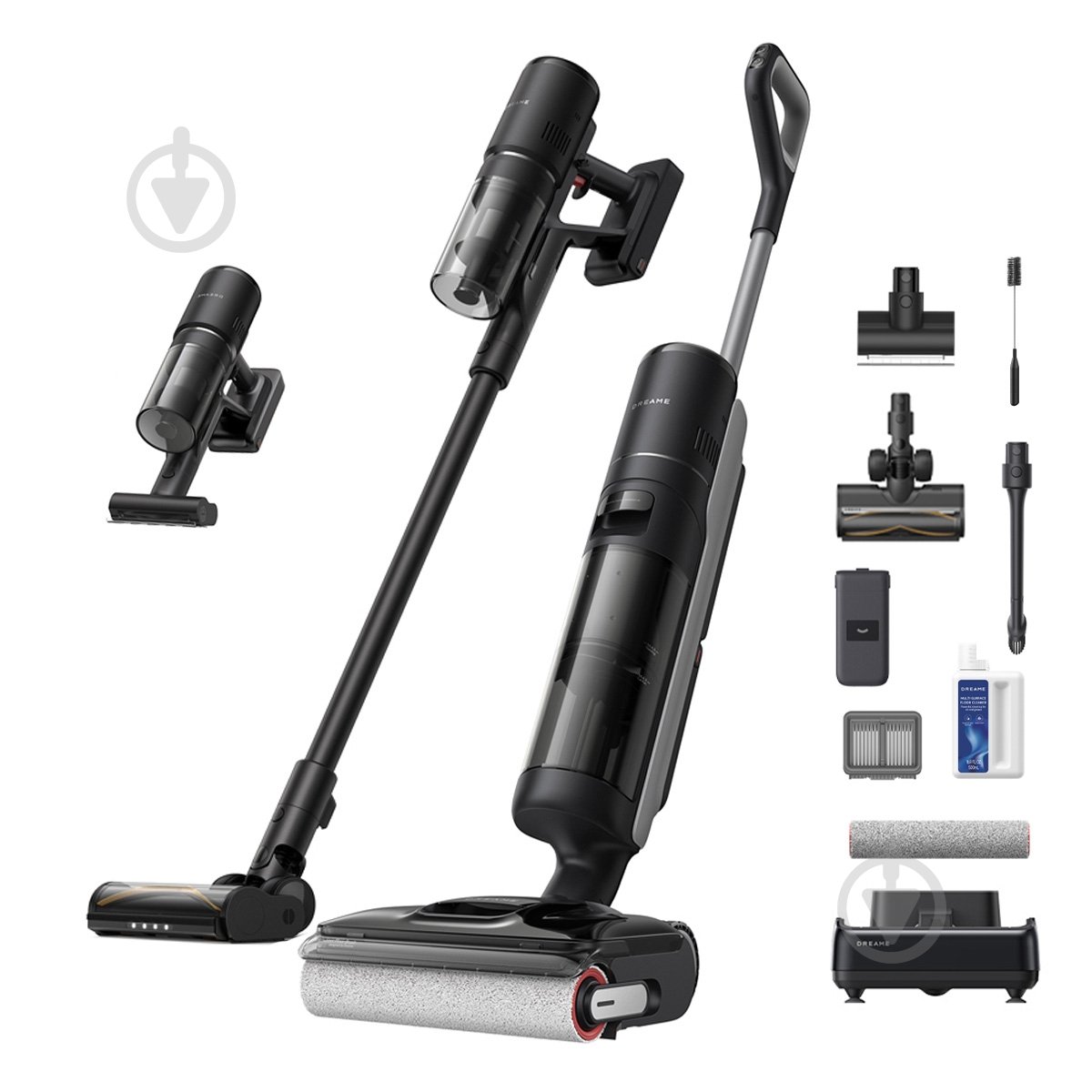 Пылесос моющий DREAME H12 DUAL FlexReach 4 в 1 black - фото 1