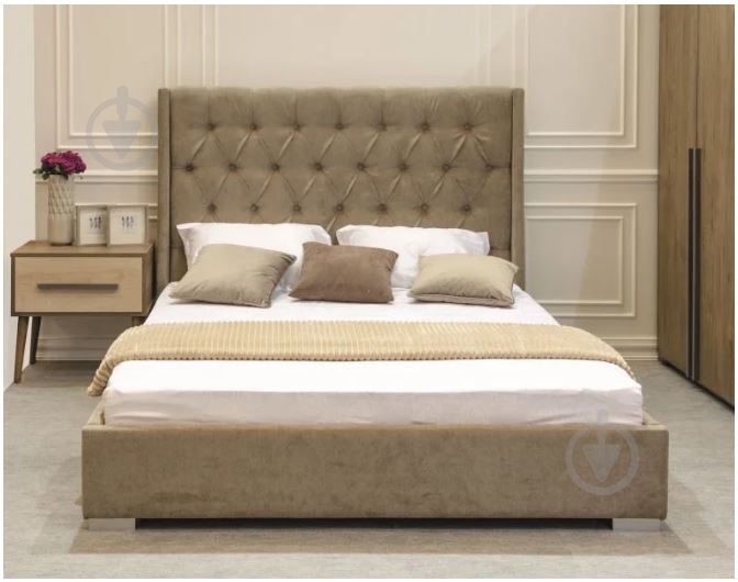 Кровать с подъемным механизмом Embawood Пудра 160x200 см белый - фото 2
