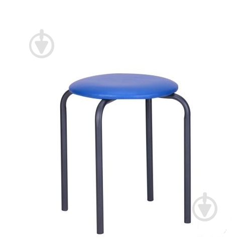 Табурет AMF Art Metal Furniture Софі ш/з Скаден темно-синій / чорний - фото 1