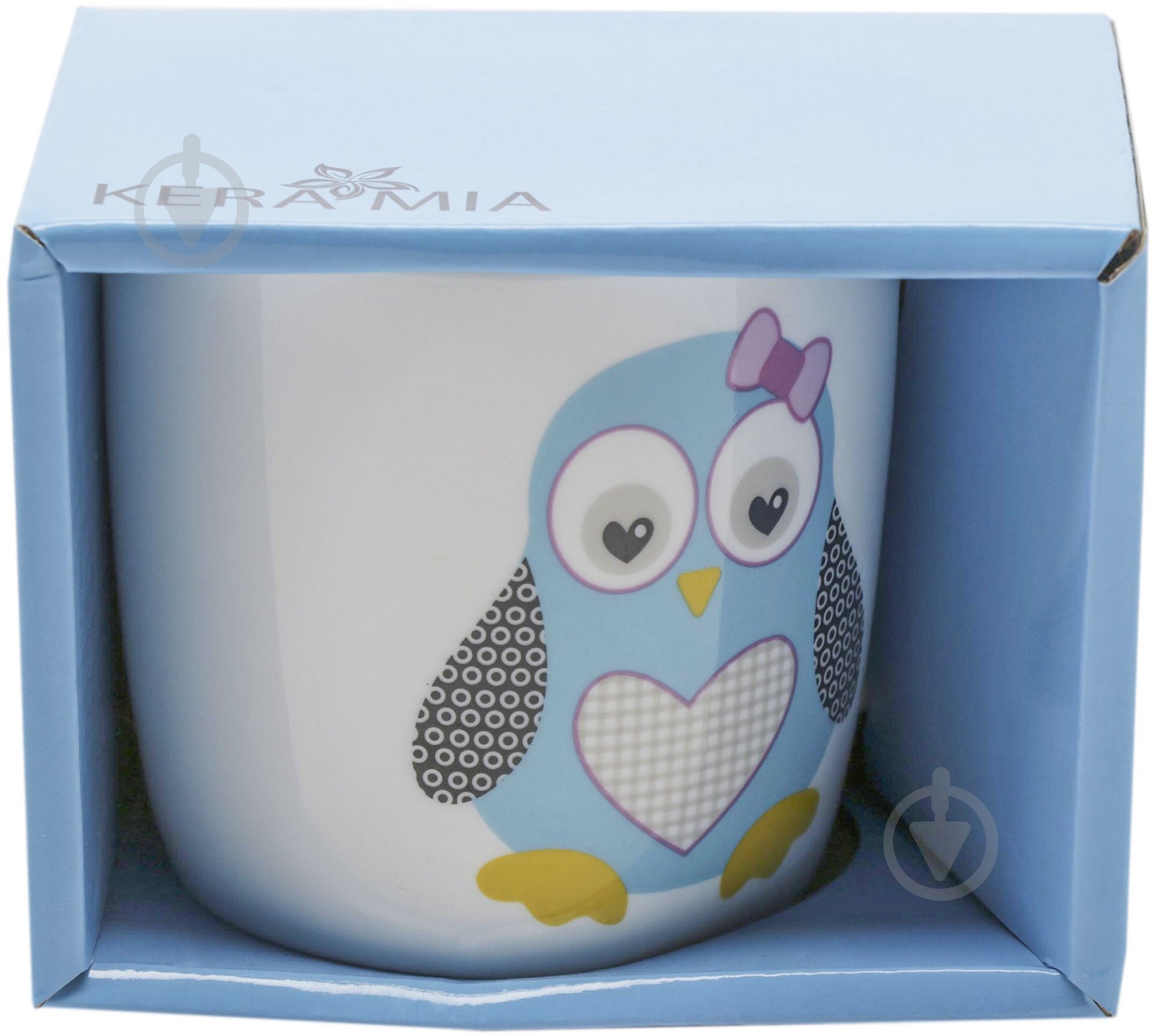 Чашка Keramia Пингвин 320 мл голубая 21-272-005 - фото 2