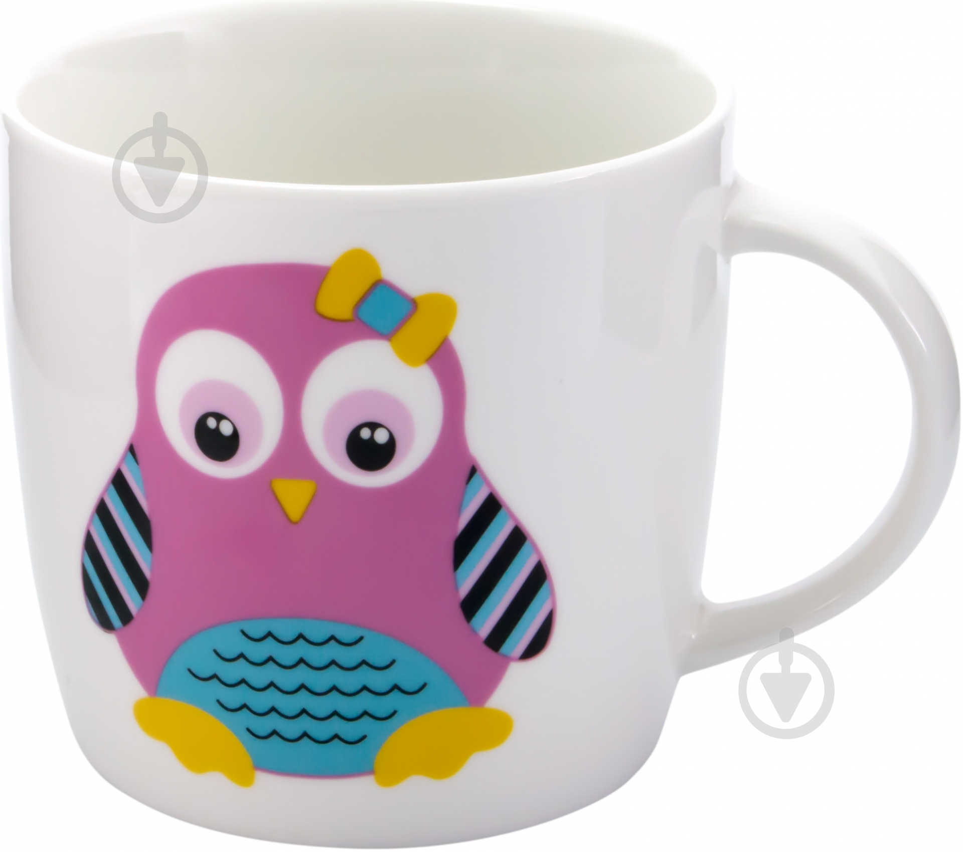 Чашка Keramia Пингвин 320 мл розовая 21-272-006 - фото 1