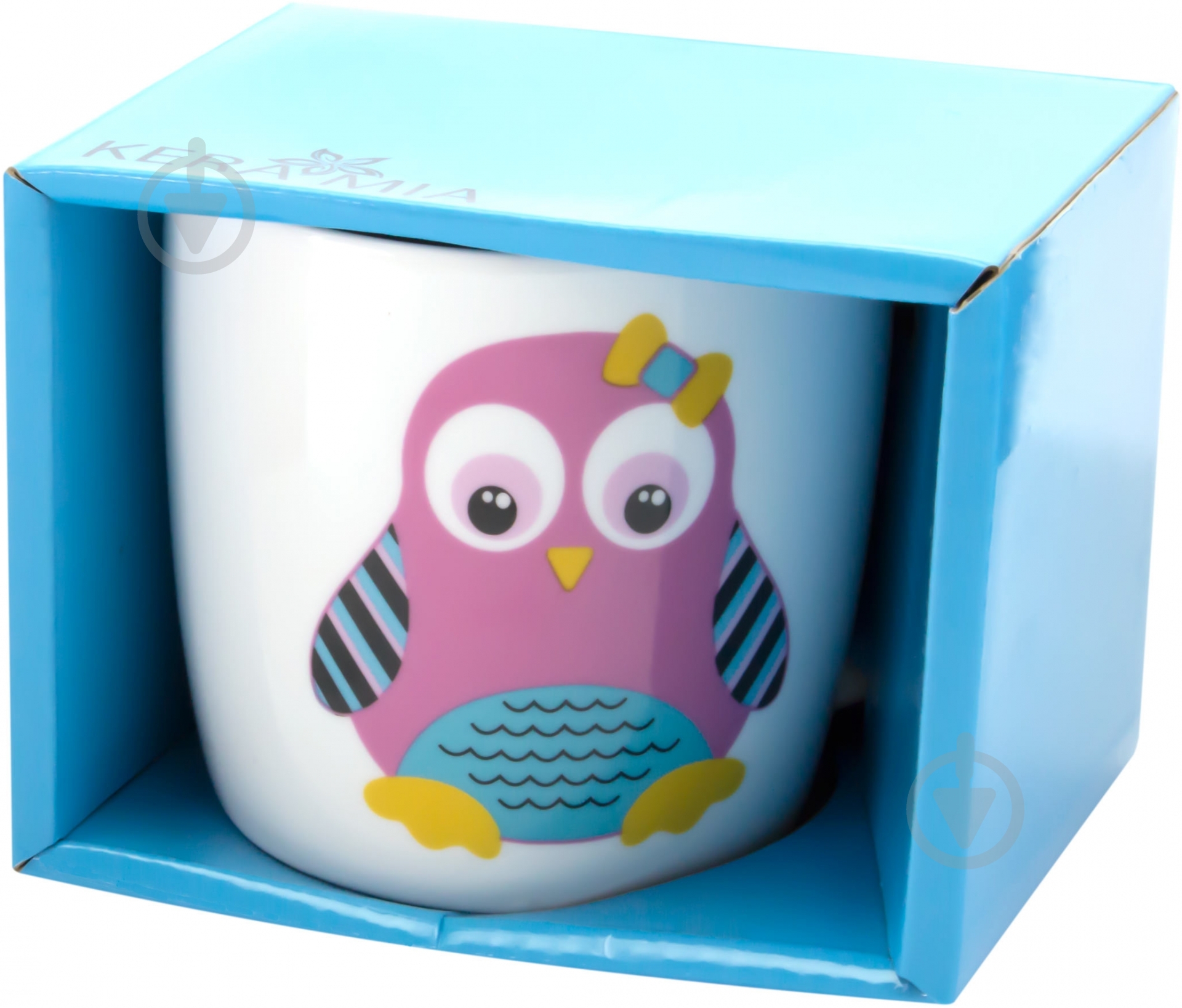 Чашка Keramia Пингвин 320 мл розовая 21-272-006 - фото 2