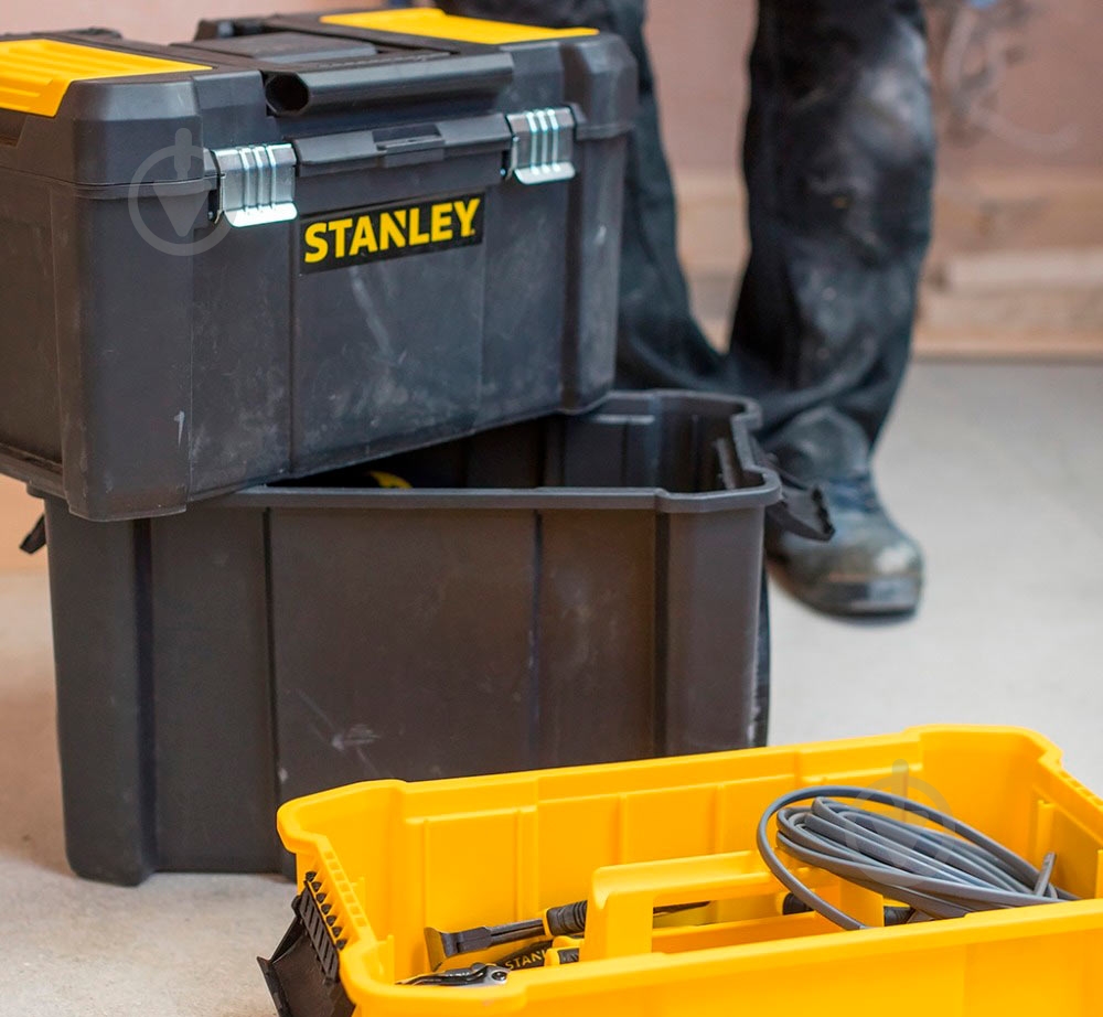 Ящик для инструментов Stanley Essential Rolling Workshop 3 в 1 STST1-80151 - фото 10