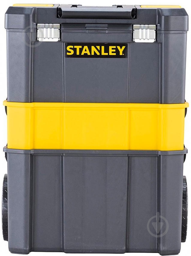 Ящик для инструментов Stanley Essential Rolling Workshop 3 в 1 STST1-80151 - фото 2