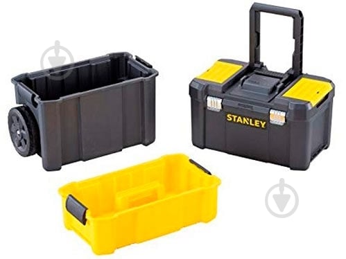 Ящик для инструментов Stanley Essential Rolling Workshop 3 в 1 STST1-80151 - фото 4