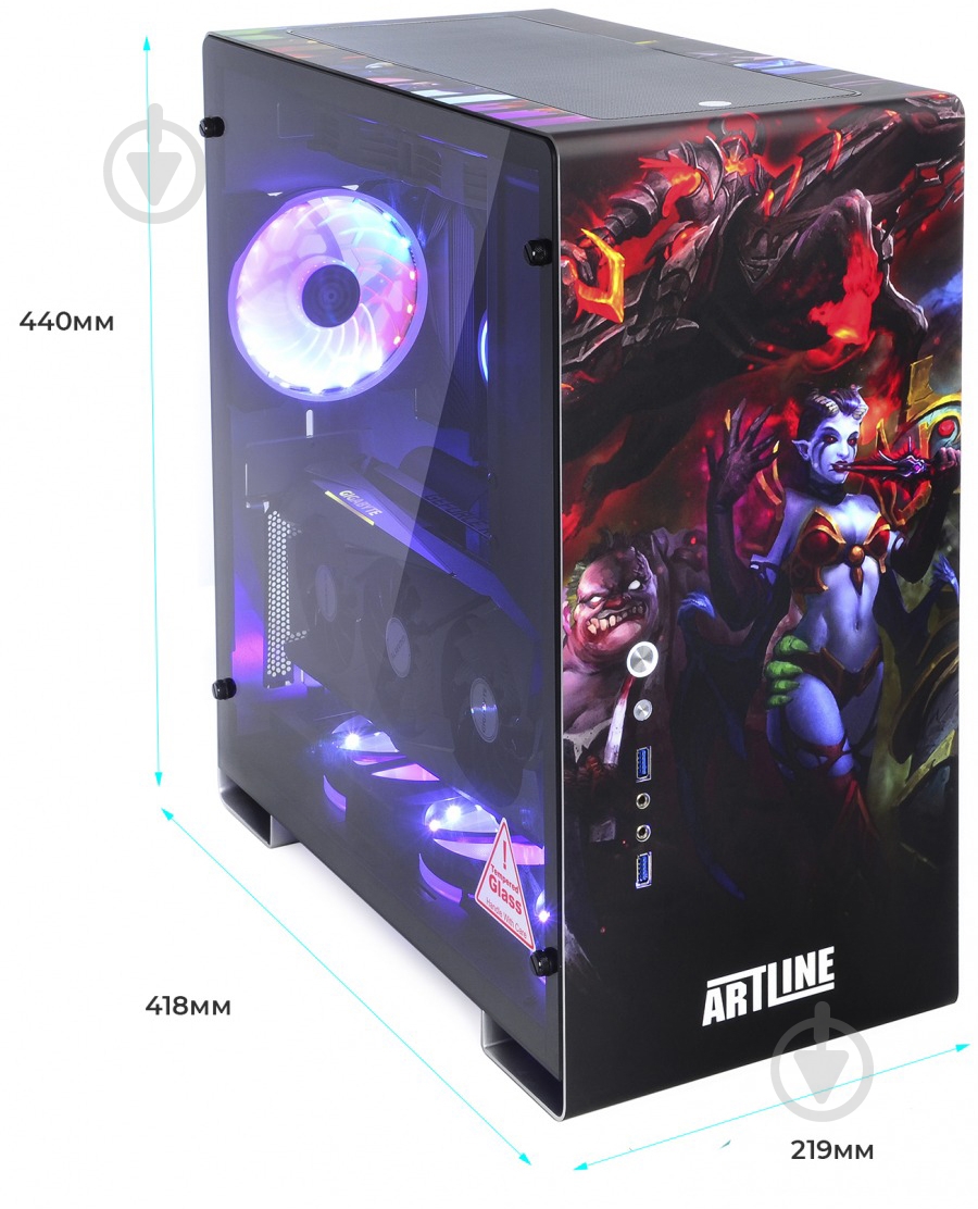 Компьютер Artline Overlord GIGA (GIGAv14Win) black - фото 7