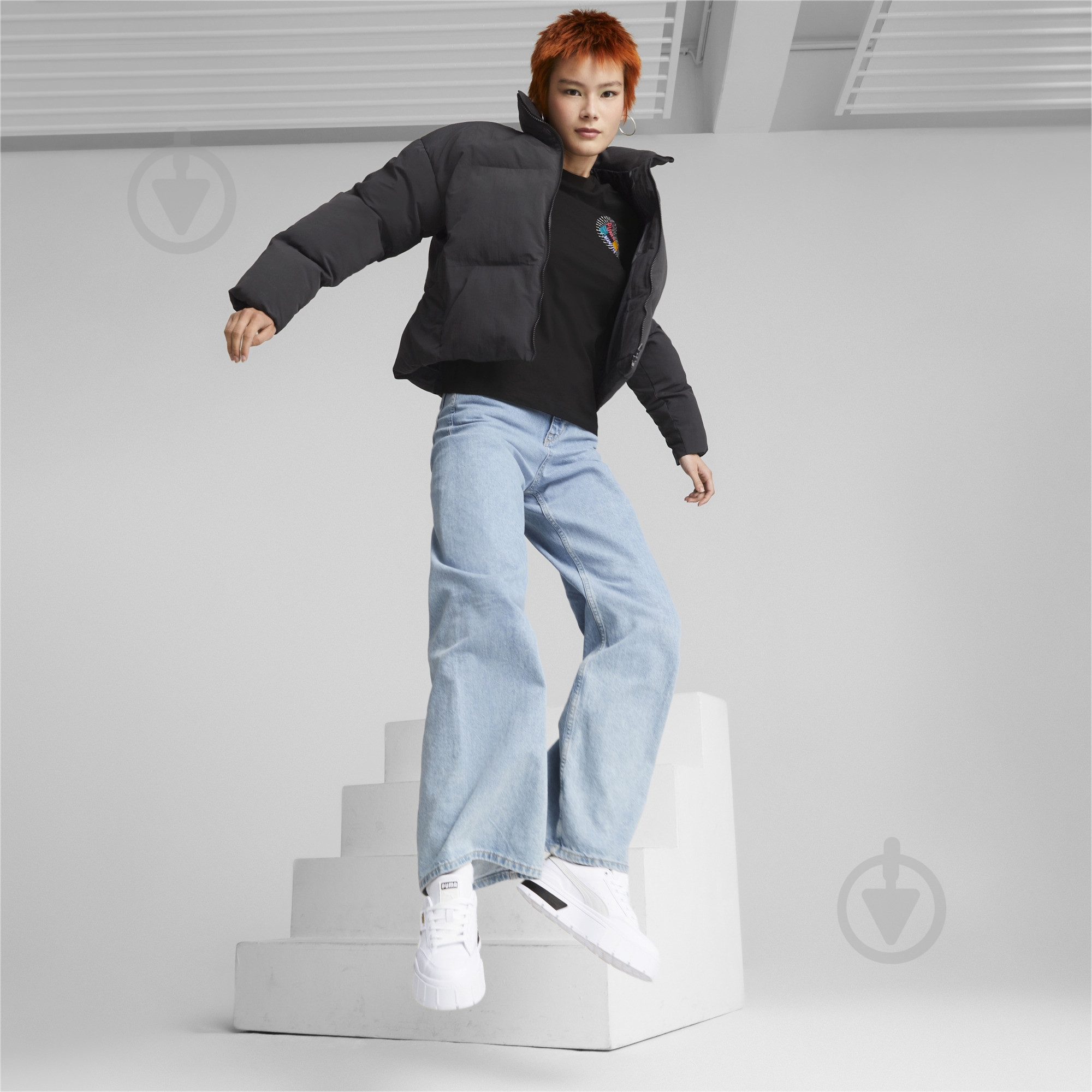 Куртка женская демисезонная Puma CLASSICS OVERSIZED SHORT POLYBALL PUFFER 53557401 р.S черная - фото 4 Куртка женская демисезонная Puma CLASSICS OVERSIZED SHORT POLYBALL PUFFER 53557401 р.S черная - фото 4