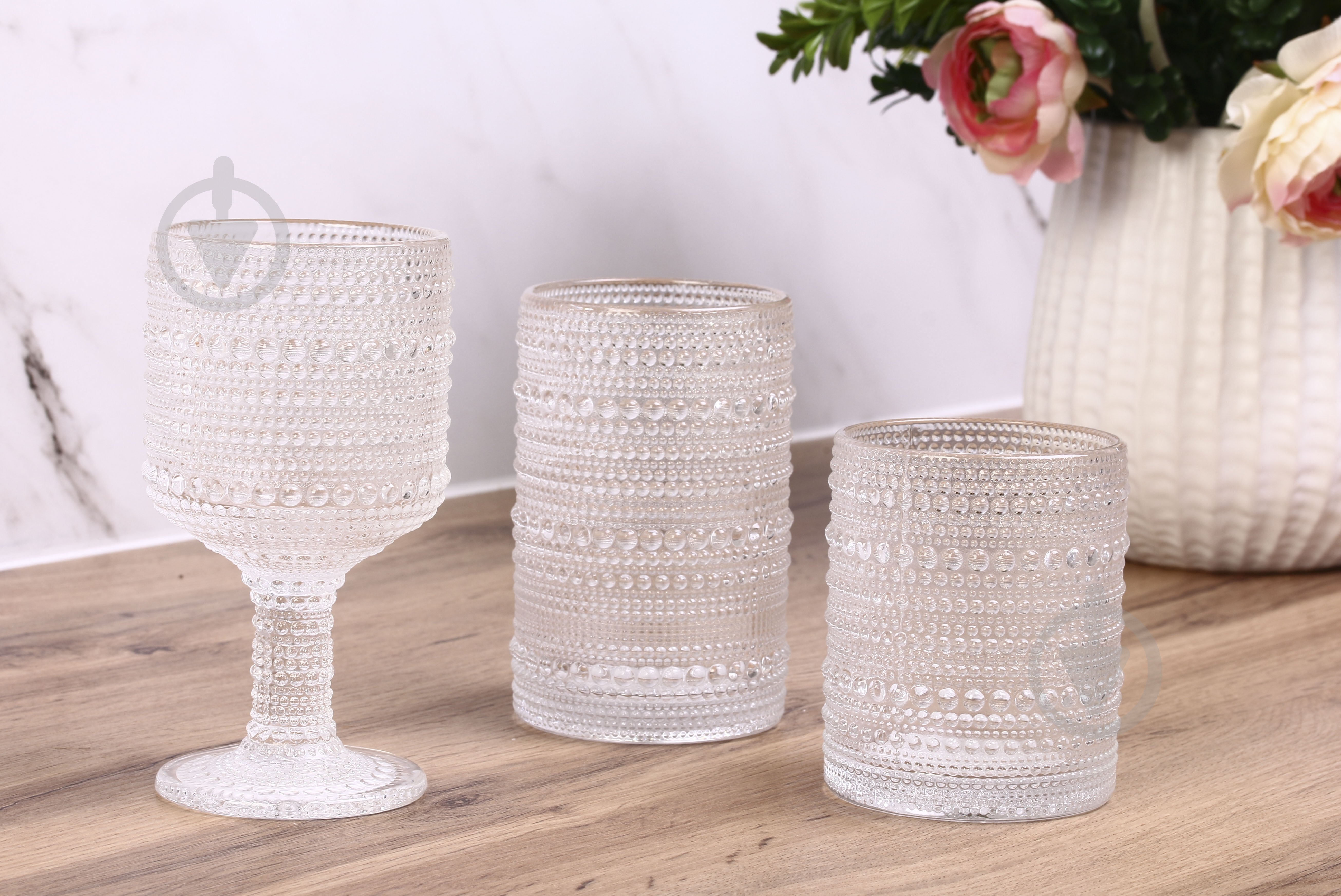 Склянка низька Fiora Bubble Clear 330 мл 1 шт. - фото 14
