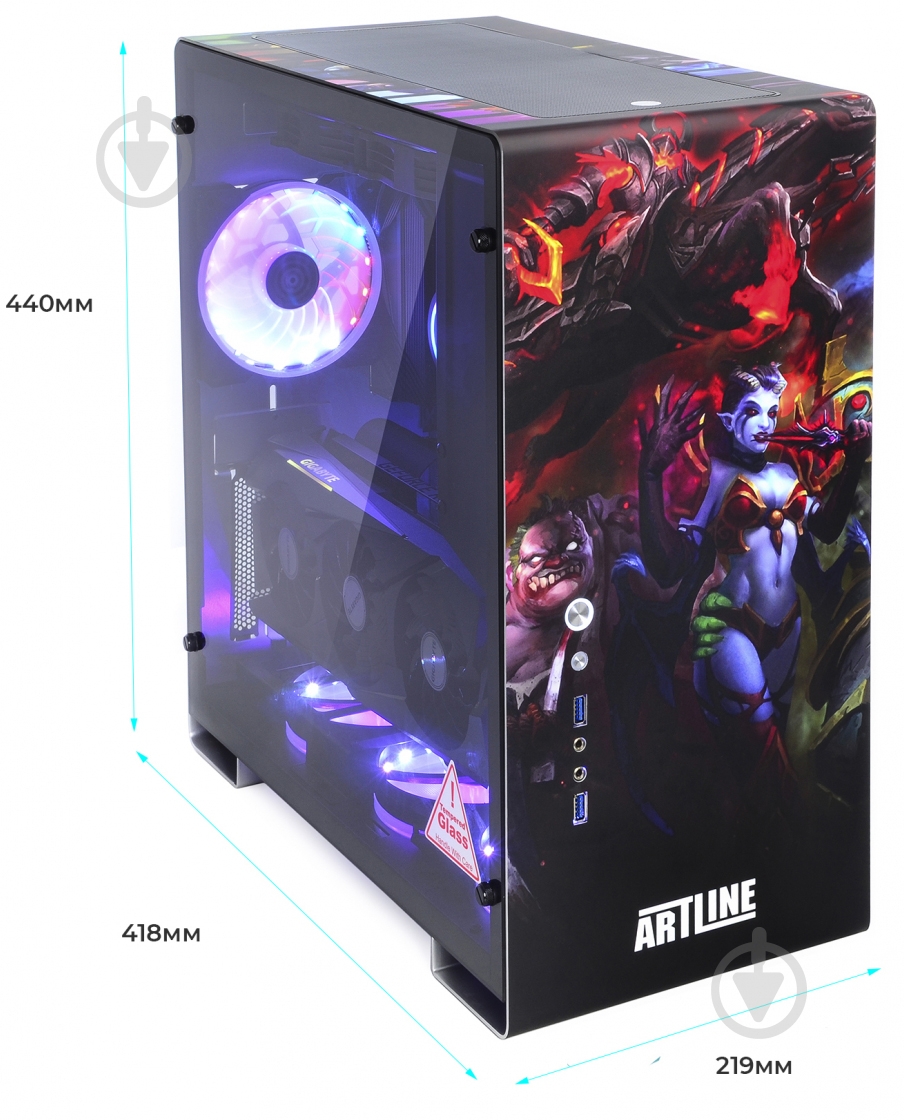 Компьютер Artline Overlord GIGA (GIGAv17Win) black - фото 12