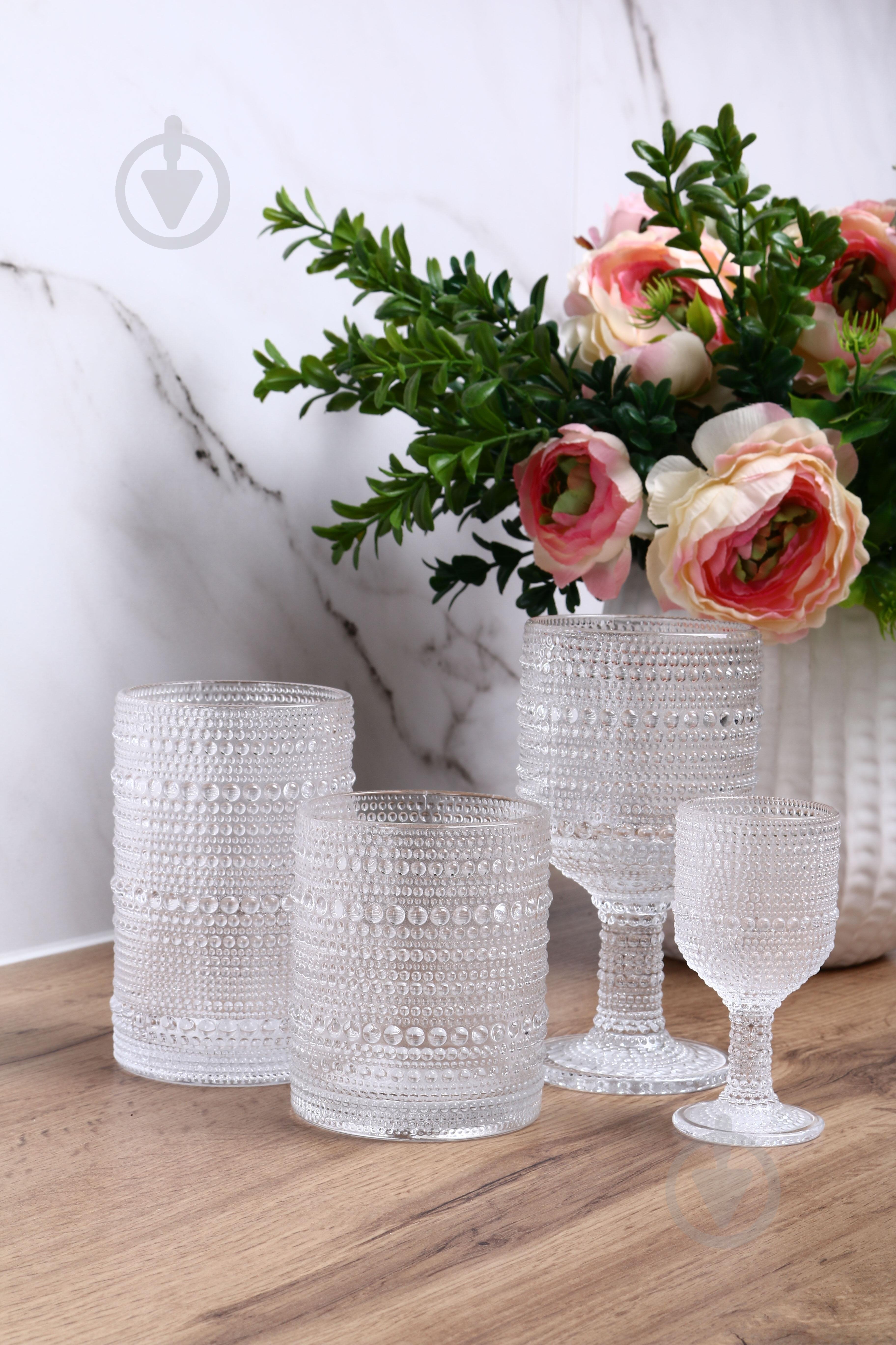 Склянка висока Fiora Bubble Clear 440 мл 1 шт. - фото 11