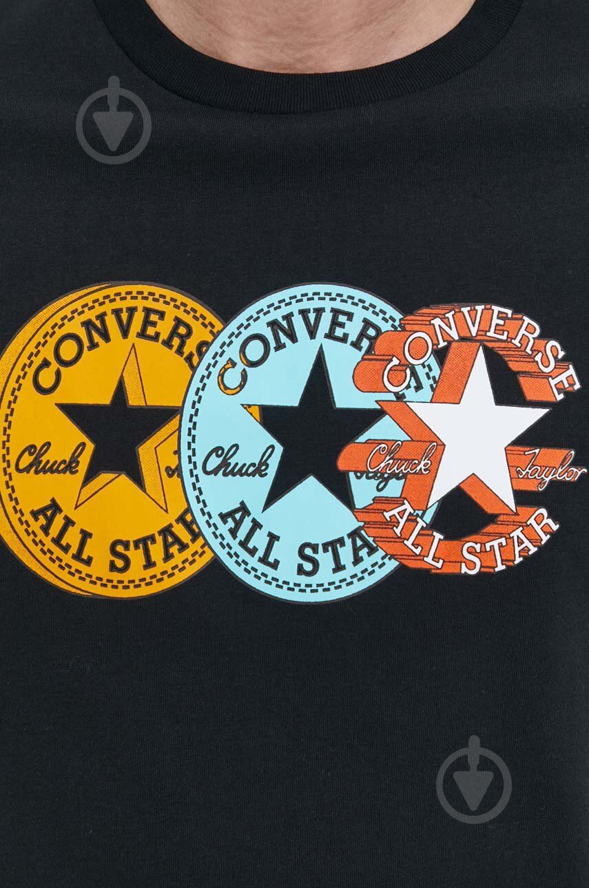 Футболка Converse CHUCK PATCH DISTORT TEE 10025973-A01 р.L чорний - фото 4