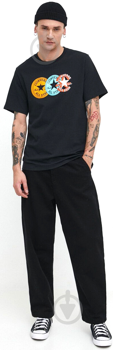 Футболка Converse CHUCK PATCH DISTORT TEE 10025973-A01 р.L чорний - фото 5