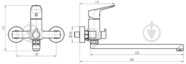 Смеситель TOPAZ TZ-13208-H37 - фото 5 Смеситель TOPAZ TZ-13208-H37 - фото 5