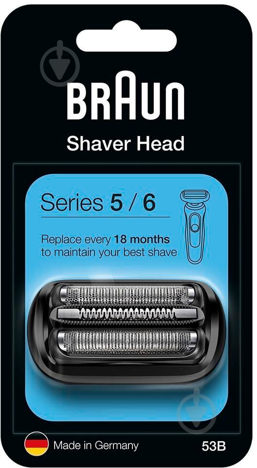Сетка и режущий блок Braun Series 5/6 53B - фото 1 Сетка и режущий блок Braun Series 5/6 53B - фото 1