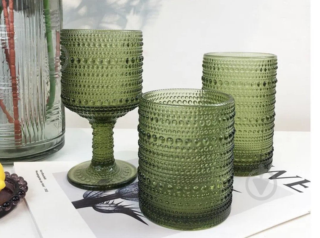 Склянка низька Fiora Bubble Green 330 мл 1 шт. - фото 6