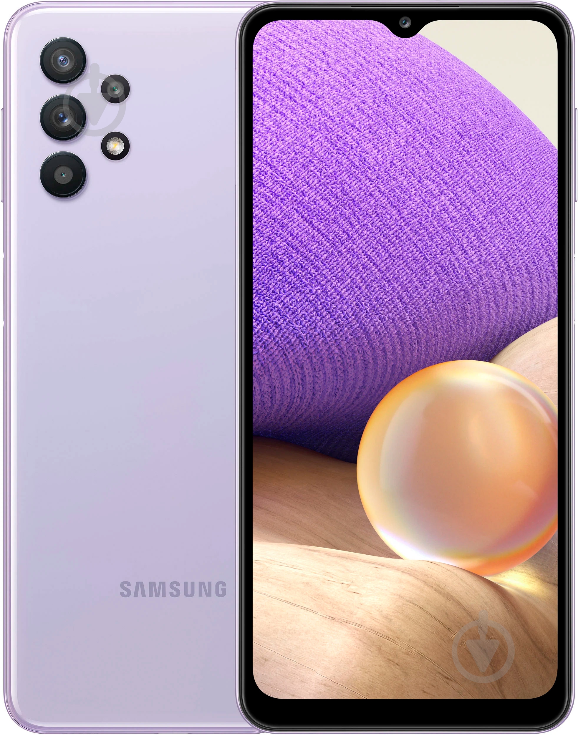 Смартфон Samsung Galaxy A32 4/64GB violet (SM-A325FLVDSEK) - фото 1 Смартфон Samsung Galaxy A32 4/64GB violet (SM-A325FLVDSEK) - фото 1