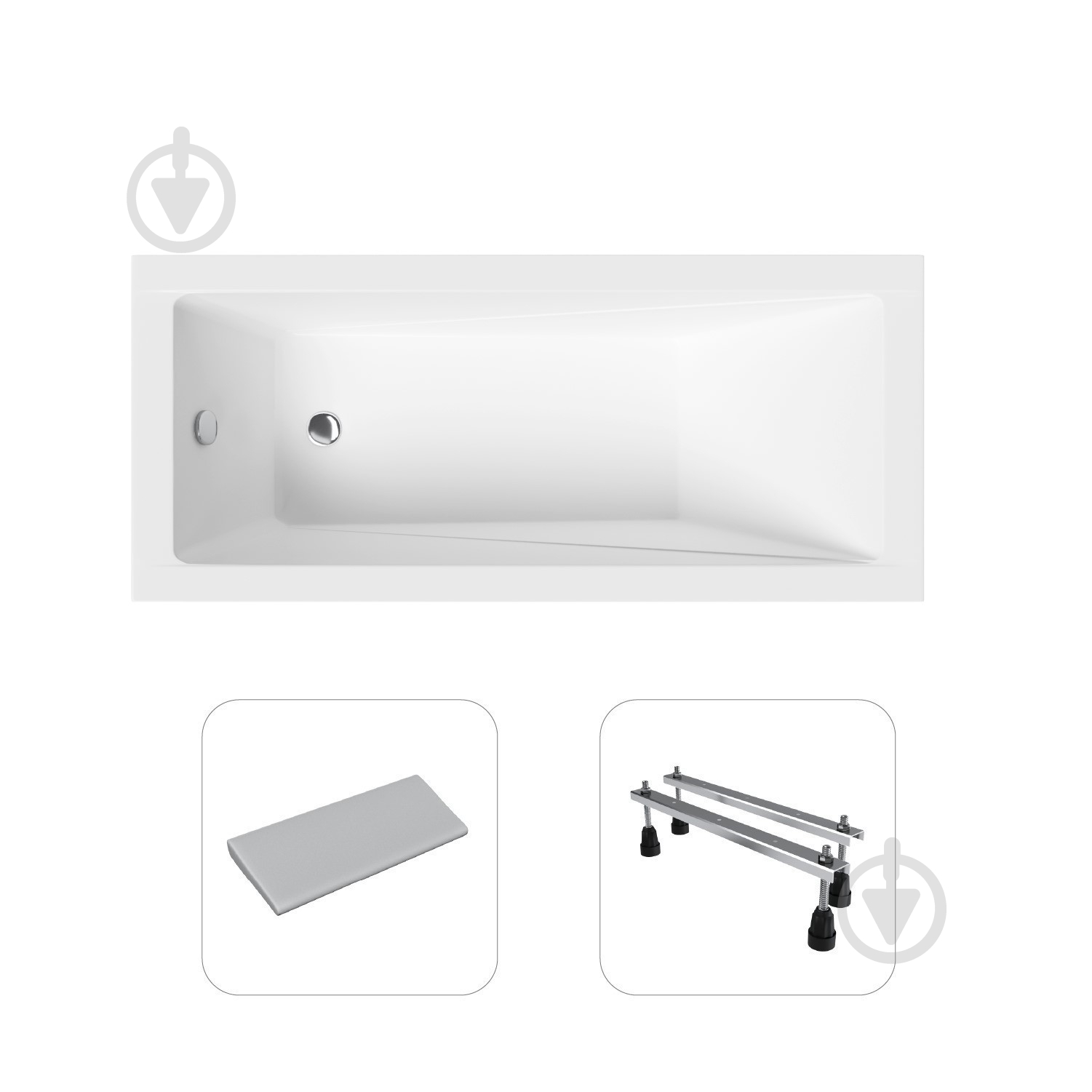 Ванна акрилова Helmken Rivana 543EG77340 169,5х70 см комплект 3 в 1 - фото 11 Ванна акрилова Helmken Rivana 543EG77340 169,5х70 см комплект 3 в 1 - фото 11