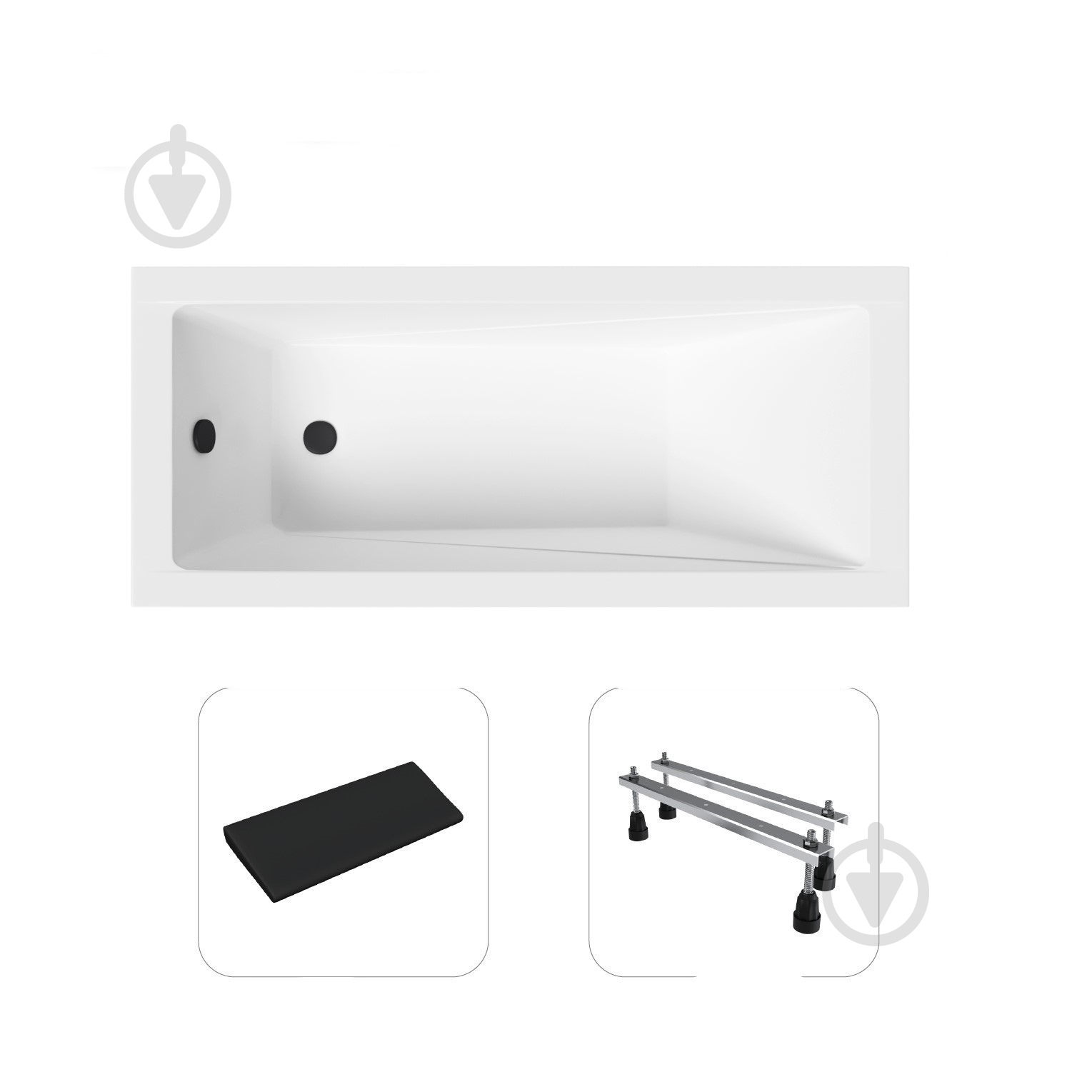 Ванна акрилова Helmken Rivana 275E01268S 169,5х70 см комплект 3 в 1 - фото 11 Ванна акрилова Helmken Rivana 275E01268S 169,5х70 см комплект 3 в 1 - фото 11