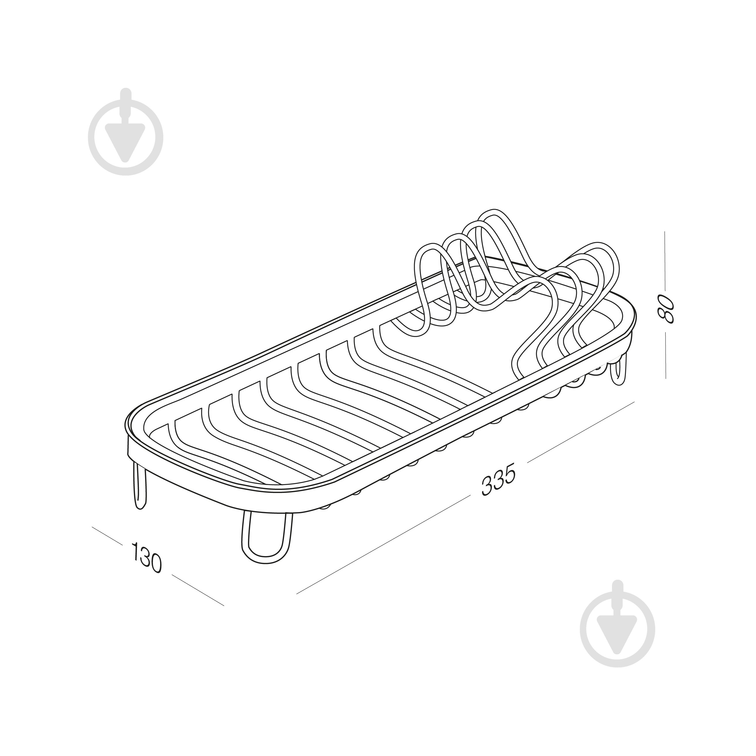 Сушилка для посуды MVM DR-05 Gray - фото 2