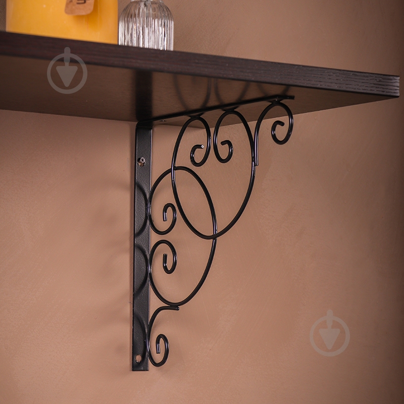 Кронштейн Larvij Фиоре черный L7655BL - фото 5