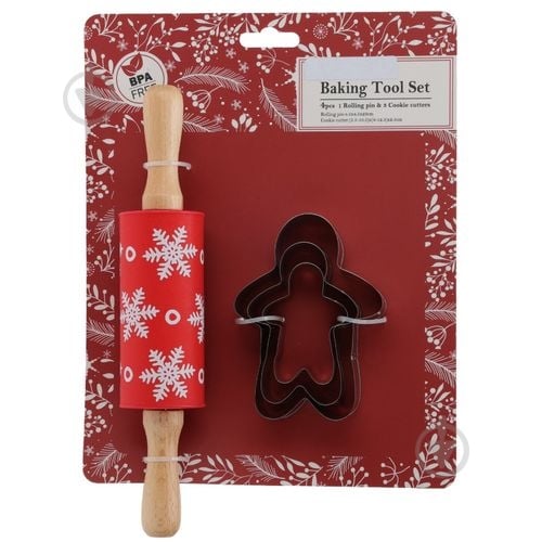 Набір для випікання Koopman різдвяний з 4 одиниць - фото 1 Набір для випікання Koopman різдвяний з 4 одиниць - фото 1