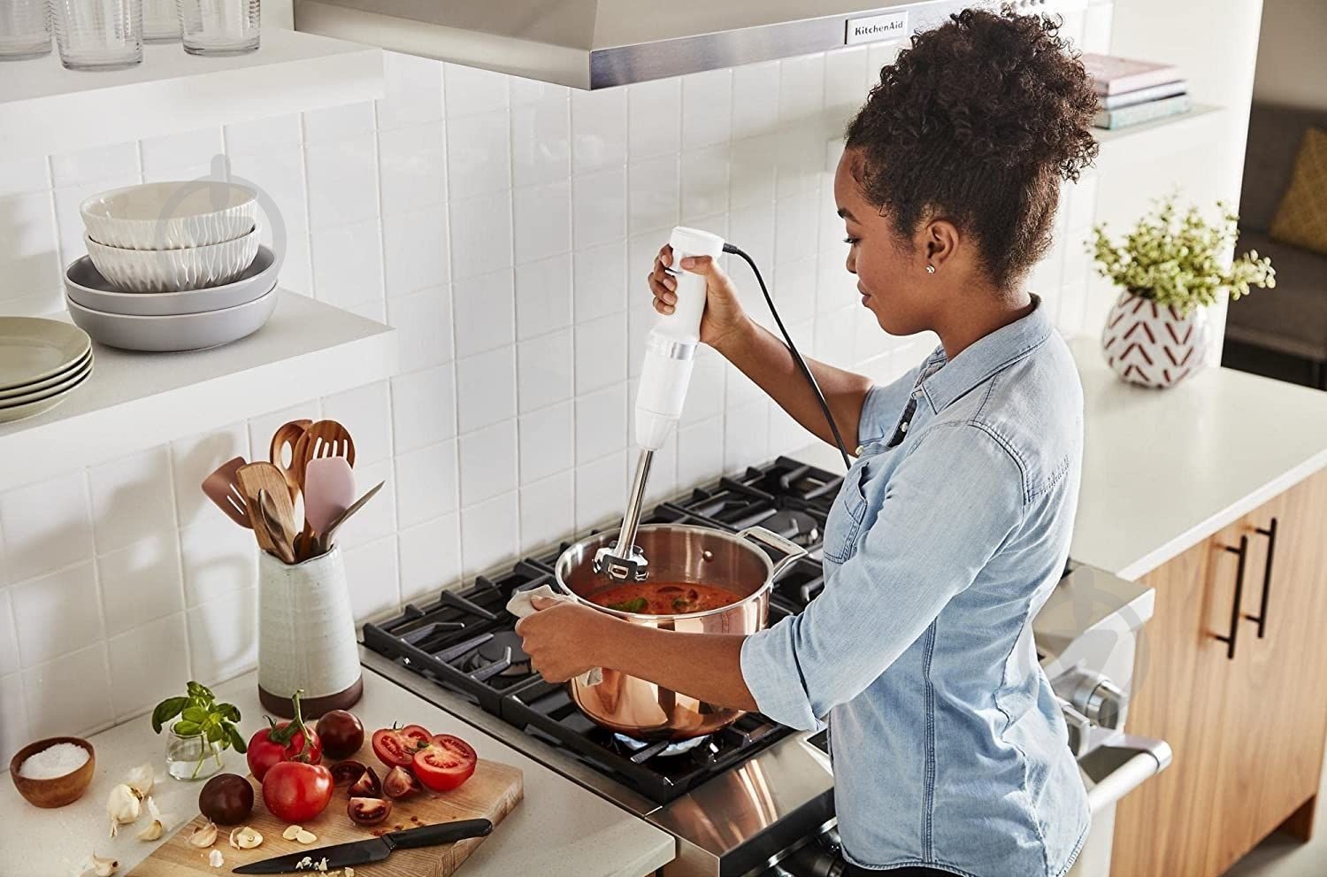 Блендер заглибний KitchenAid Classic 5KHBV53EWH білий - фото 7