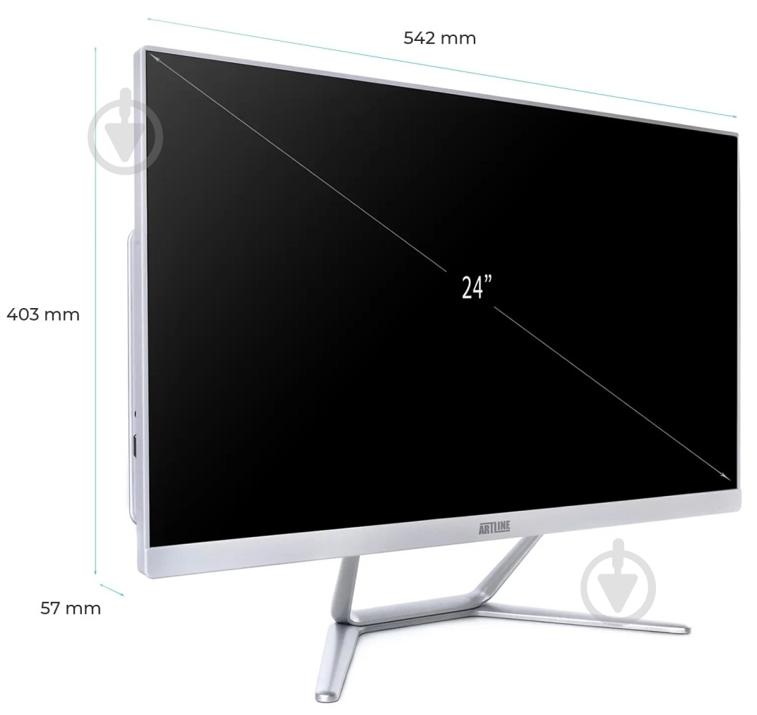 Моноблок Artline Home G43 23,8 (G43v37Winw) white - фото 3