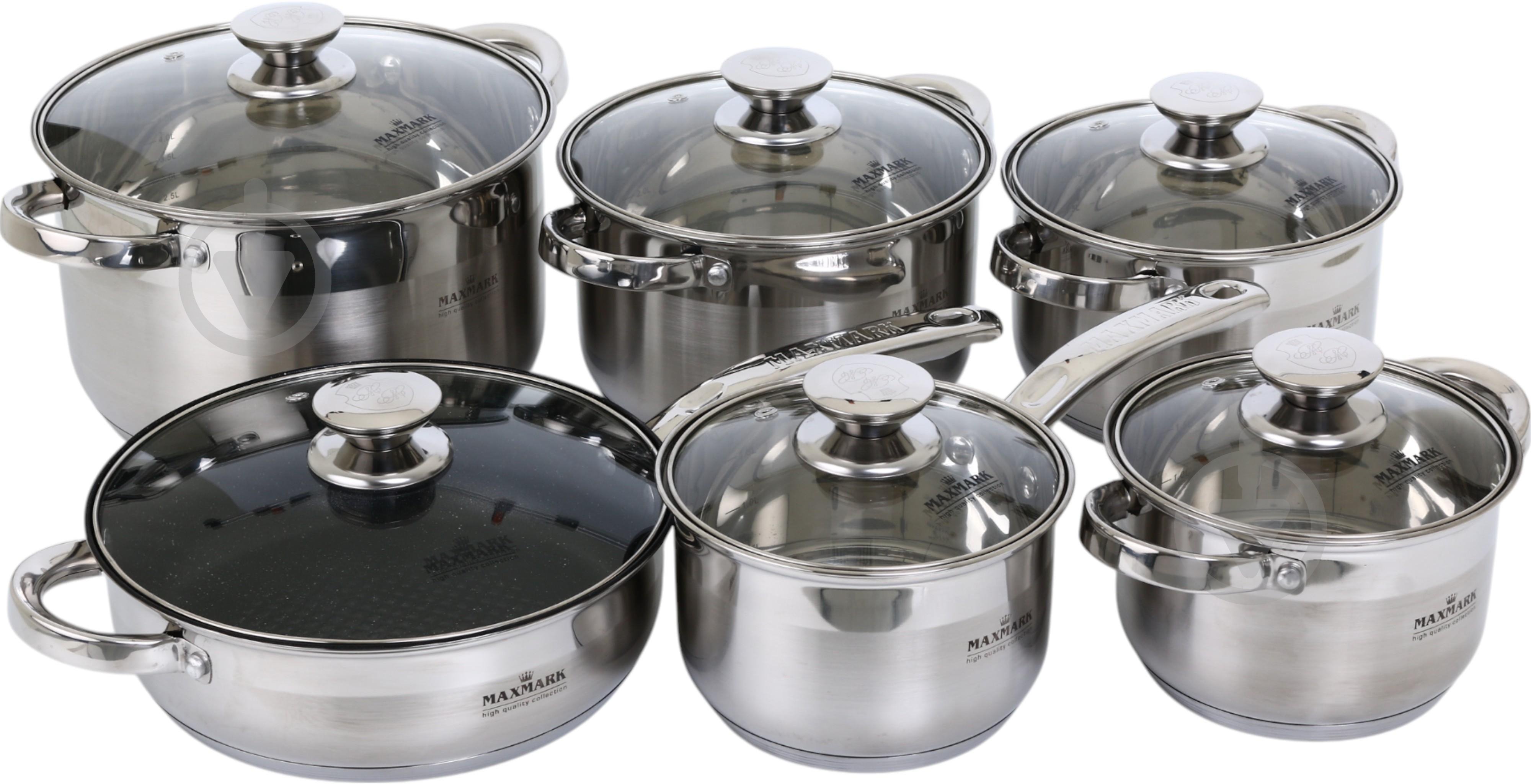 Набор посуды Maxmark 12 предметов MK-3712А - фото 1