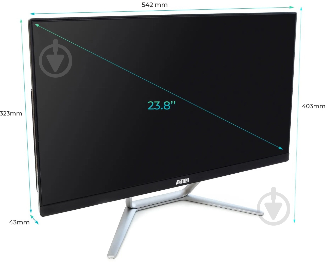 Моноблок Artline Home G43 23,8 (G43v33) black/silver - фото 3 Моноблок Artline Home G43 23,8 (G43v33) black/silver - фото 3