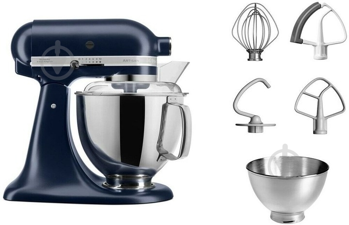 Кухонна машина KitchenAid 5KSM175PSEIB Artisan чорнильний синій - фото 3