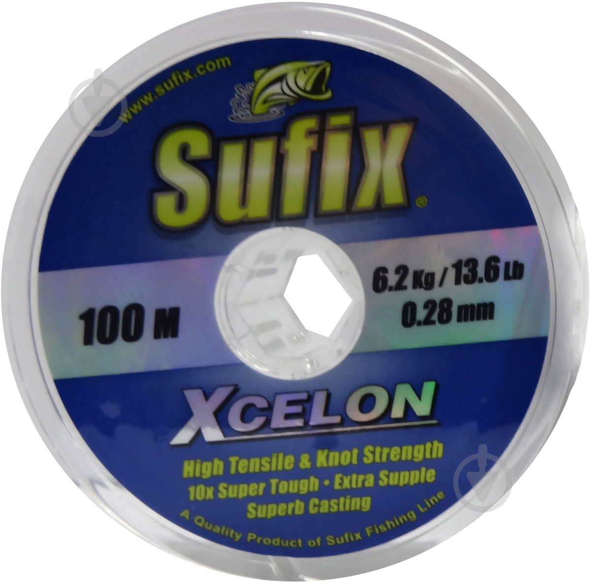 Леска  Sufix Xcelon 100м 0.3мм 7.2кг 9507 90 00 00 - фото 1
