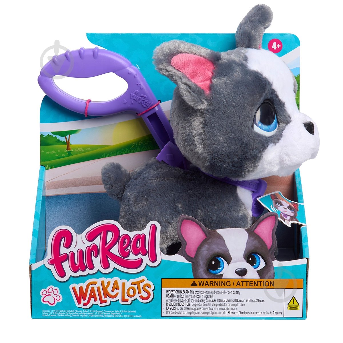 Игрушка интерактивная Just Play серии Walk-a-Lots Французский бульдог 28161 - фото 2