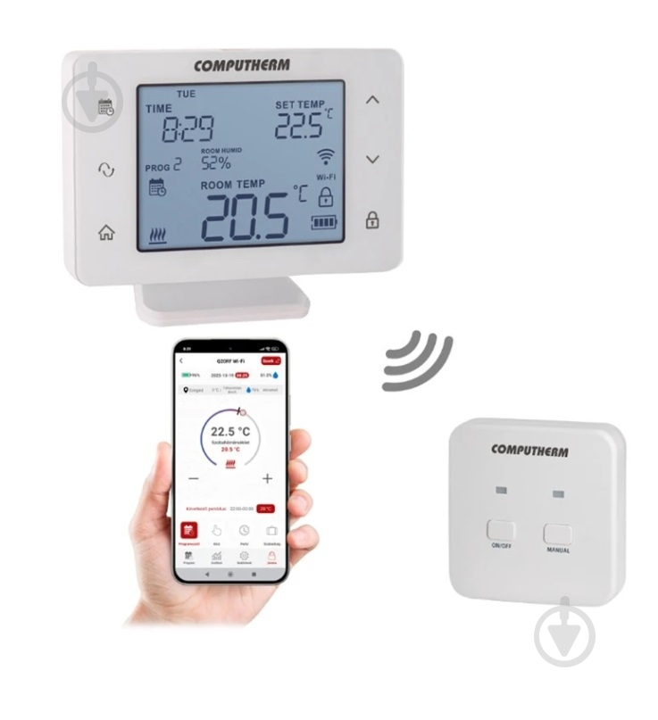 Терморегулятор Computherm Q20RF із Wi-Fi - фото 1