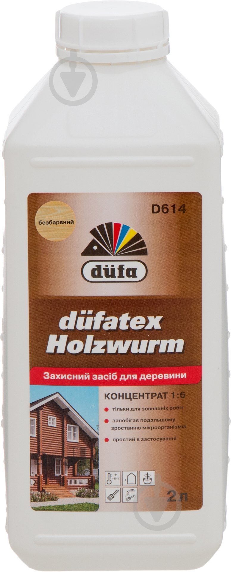 Захисний засіб Dufa Dufatex Holzwurm концентрат 2 л - фото 1