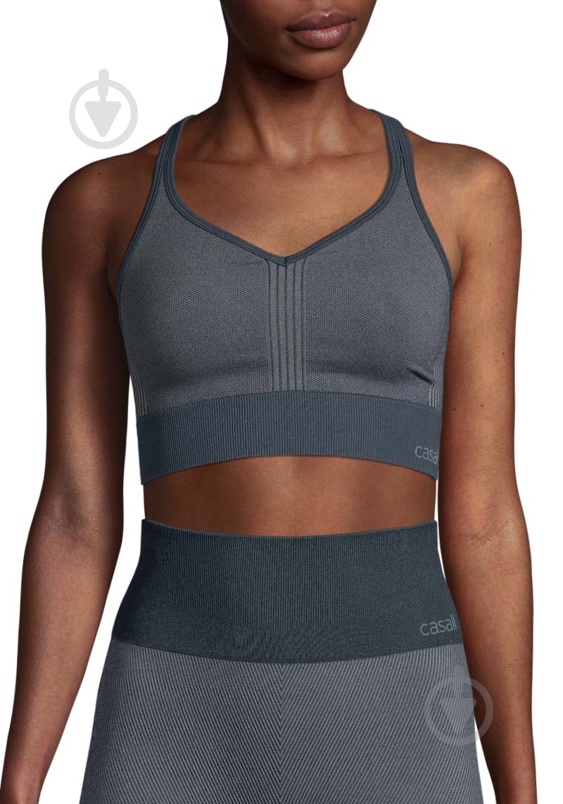 Бра Casall Seamless sports top 18192-291 р.L серый - фото 1