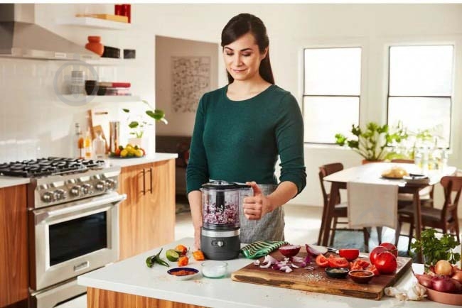 Мінікомбайн кухонний KitchenAid 5KFCB519EDG бездротовий сіре вугілля - фото 6