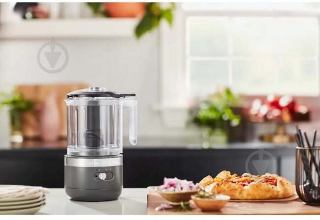 Мінікомбайн кухонний KitchenAid 5KFCB519EDG бездротовий сіре вугілля - фото 5