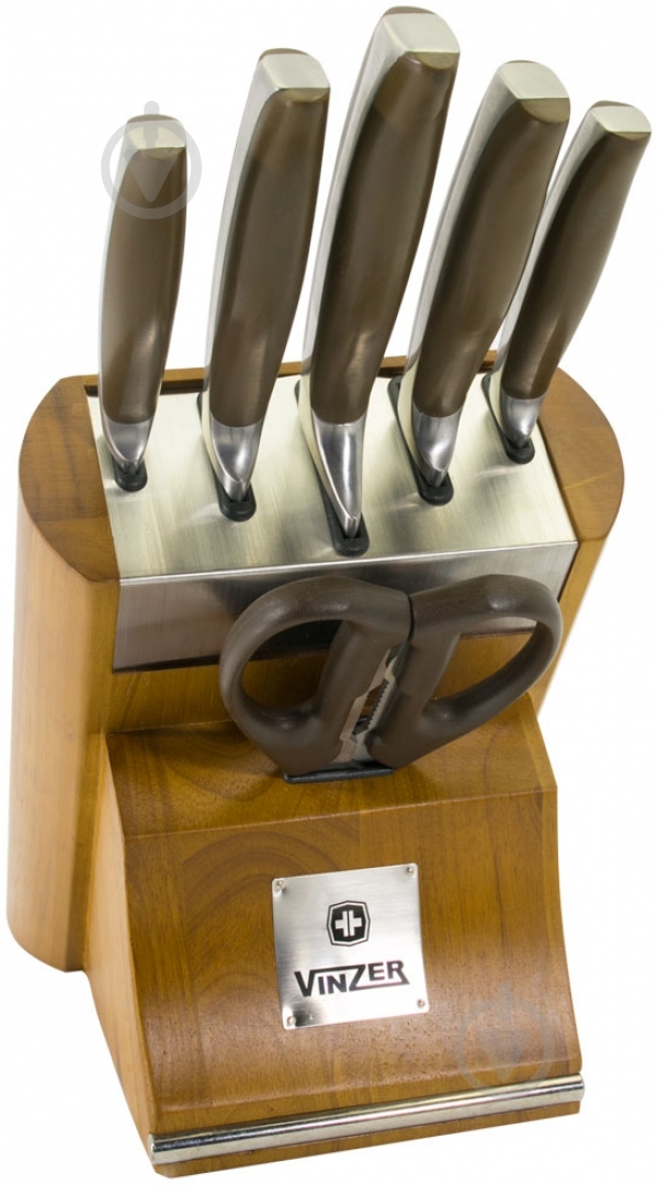 Набор ножей в колоде Vinzer Massive 7 предметов 89124 - фото 1 Набор ножей в колоде Vinzer Massive 7 предметов 89124 - фото 1