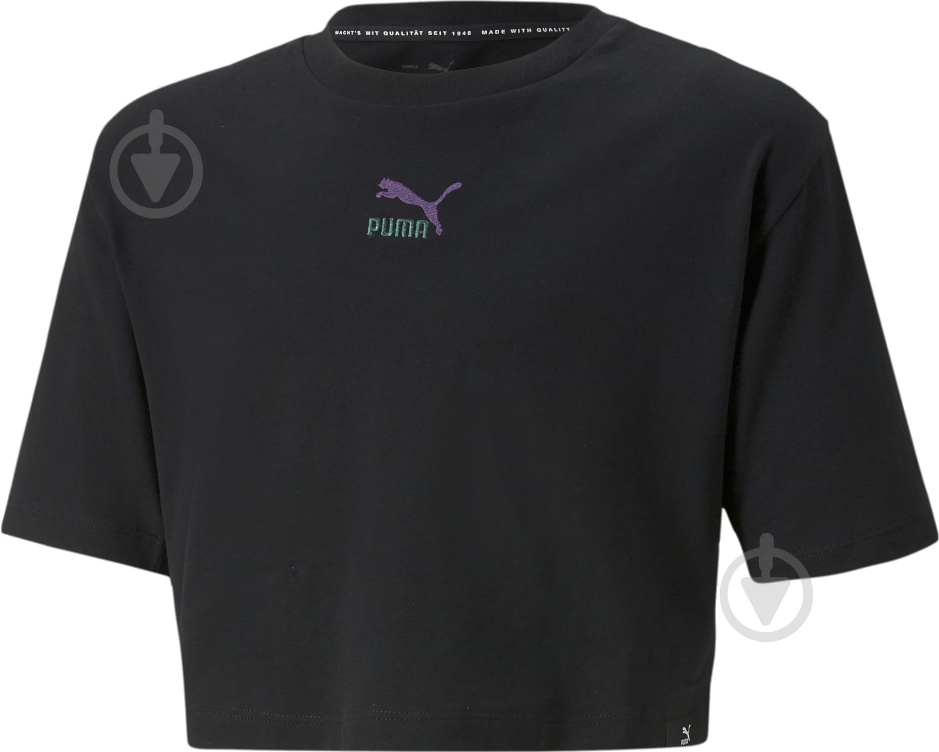 Футболка Puma CLASSICS GRL TEE G 67032101 р.128 черный - фото 1 Футболка Puma CLASSICS GRL TEE G 67032101 р.128 черный - фото 1